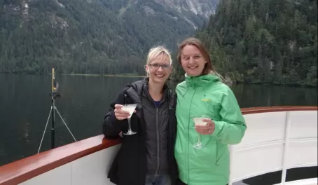 Cocktail hour at the Misty Fjords
