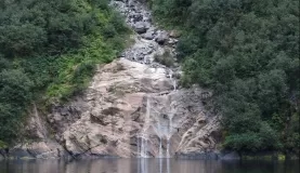 Waterfall in the Misty Fjords