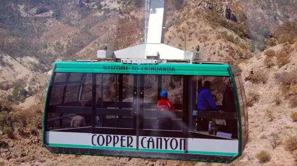 Ride the Copper Canyon and enjoy a view from up high.