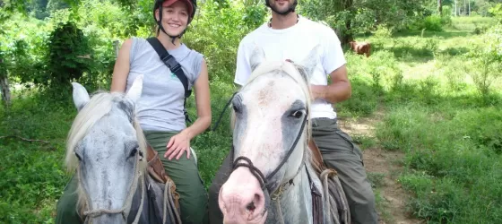 Horseback ride at Selva Bananito