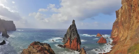 A view off the beautiful coast of Madeira.