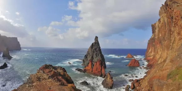 A view off the beautiful coast of Madeira.