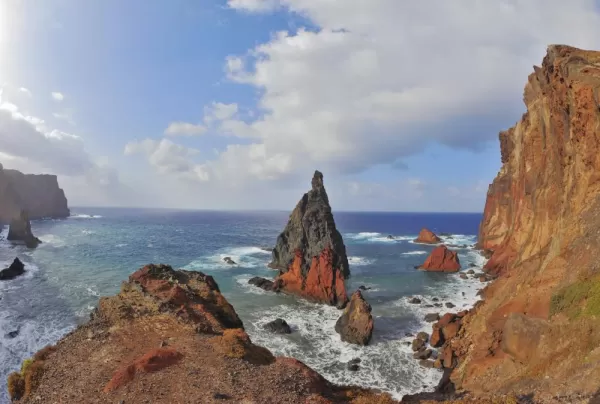 A view off the beautiful coast of Madeira.