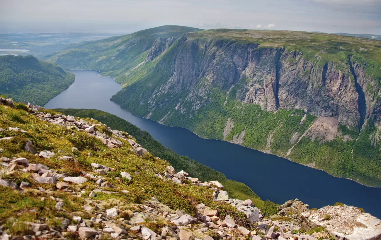 A view from the cliffs of Gros Morne National Park.