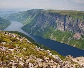 A view from the cliffs of Gros Morne National Park.