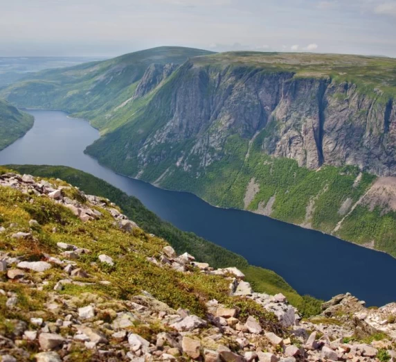 A view from the cliffs of Gros Morne National Park.