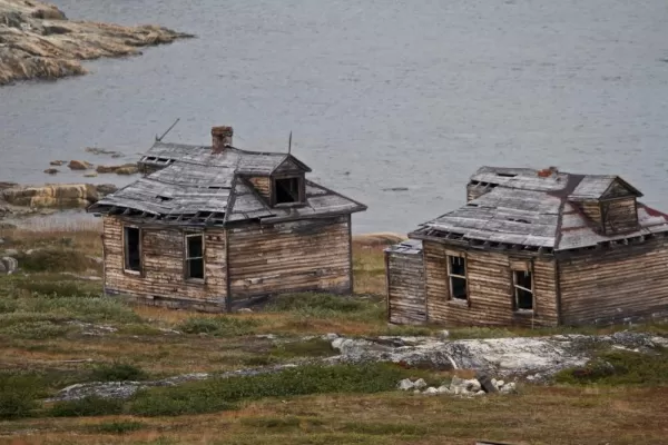 Abandoned buildings in the Arctic