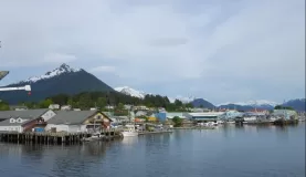 A harbor town in Alaska