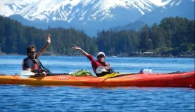 Kayaking in beautiful Alaska