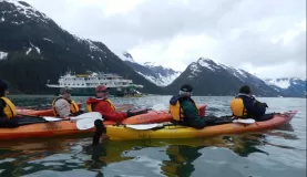 Kayaking around the Wilderness Explorer