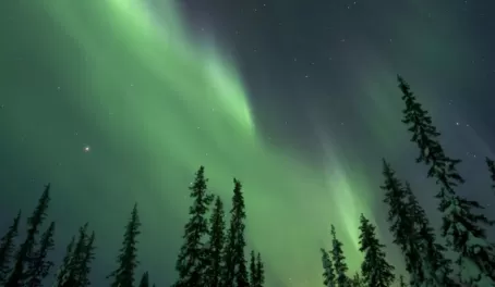 Witness the stunning Aurora Borealis.