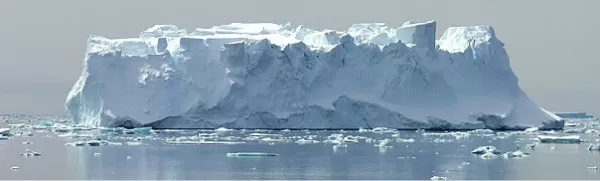 An enormous iceberg off the coast of Antarctica