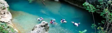 Tubing on the Caves Branch River system in Belize
