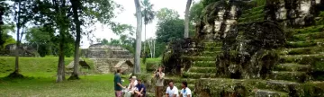 Campsite at Guatemala's Uaxactun Maya Ruins