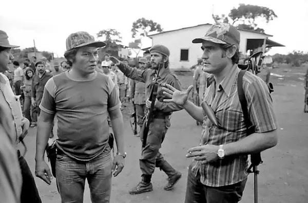 Eden Pastora (striped shirt) was the Comandante Cero. He was a Sandinista Guerilla and then a Contra Guerilla. He is still alive and well known in Nicaragua.