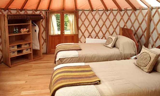 The yurts are comfortable, spacious, and a fun way to camp.
