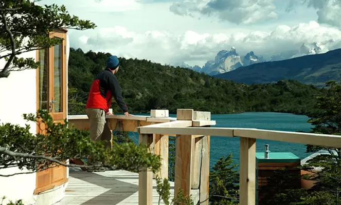 An incredible view of Torres del Paine makes this camp an ideal place to stay.