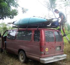 Loading up the van