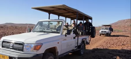 The safari vehicle used for wildlife viewing