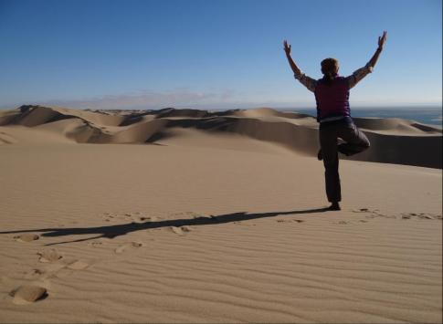 Yoga in the desert
