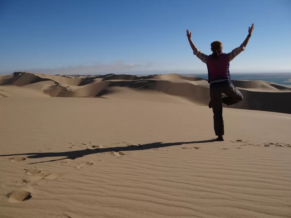 Yoga in the desert