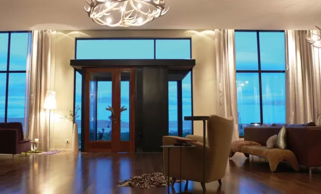 Enjoy the view through ceiling to floor windows