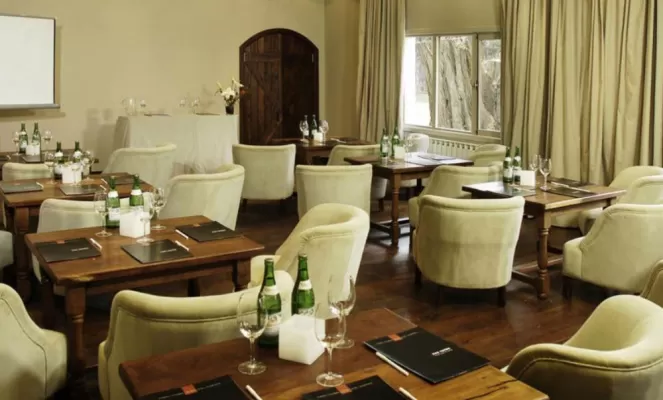 A classy styled dining room with excellent meals
