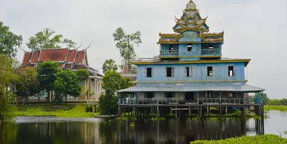 Beautiful architecture in Tonle Sap