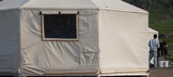 Relax in your yurt at Torngat Base Camp