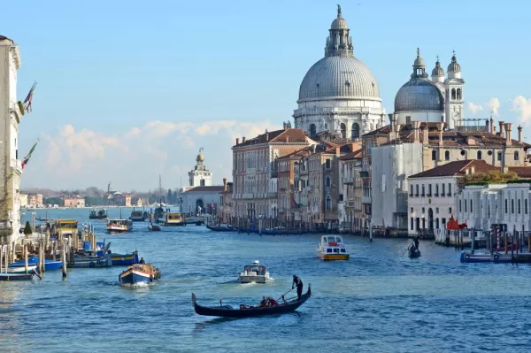 Sail along the Grande Canal in Venice