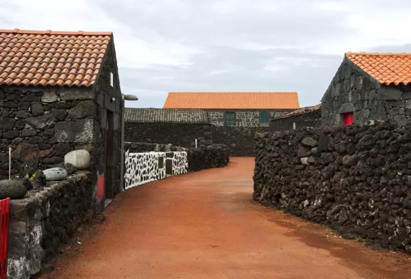 Typical streets found in the Azores island chain