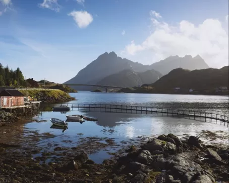 A small home in the Norwegian fjords