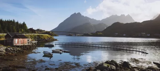A small home in the Norwegian fjords
