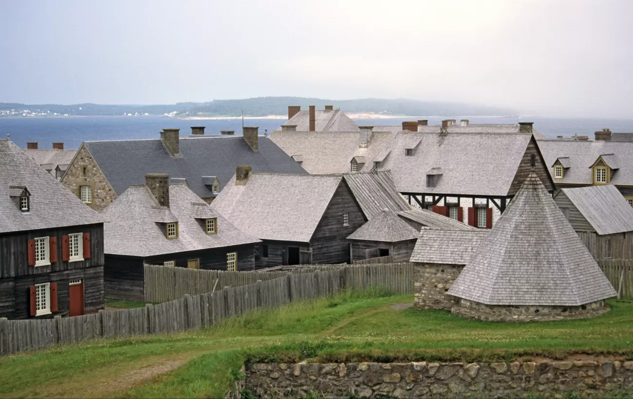 The small historic village of Louisbourg 