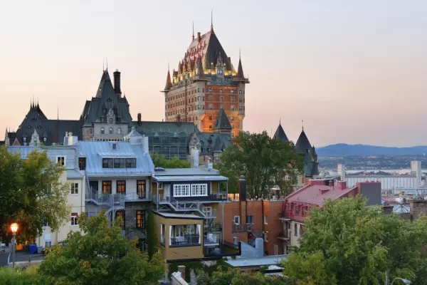 Quebec City in the evening