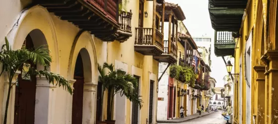 The colorful streets of Cartagena