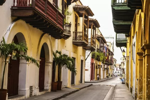 The colorful streets of Cartagena