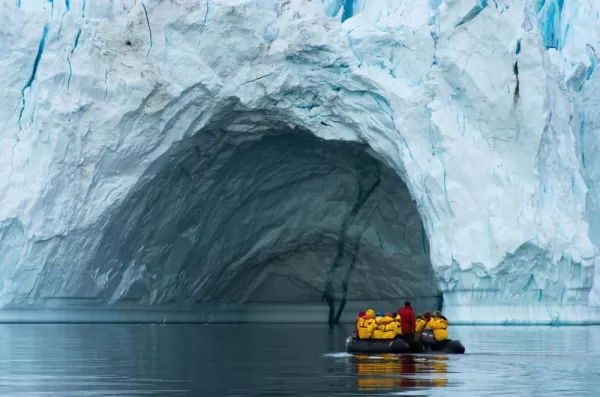 Explore majestic Arctic landscapes on a zodiac cruise