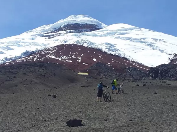 Taking a breather at the base of Cotopaxi
