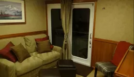 Sitting area in Safari Explorer cabin