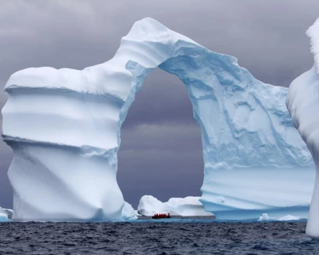 A specatular iceberg off the coast of Antarctica