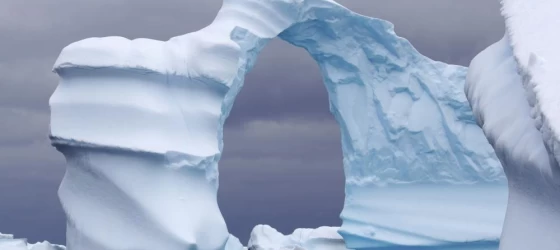 A specatular iceberg off the coast of Antarctica