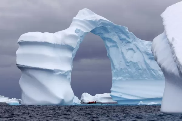 A specatular iceberg off the coast of Antarctica
