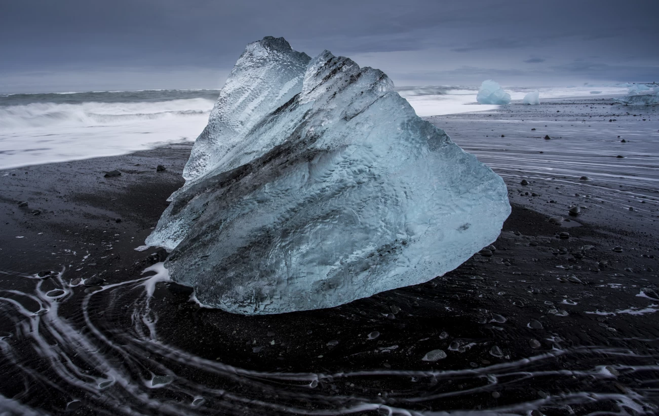 An old iceberg on the beaches of Deception Island