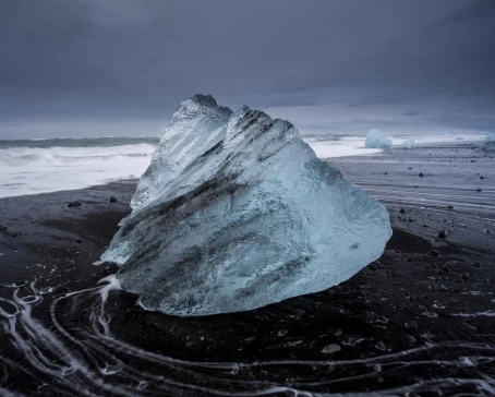 An old iceberg on the beaches of Deception Island