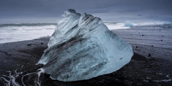 An old iceberg on the beaches of Deception Island