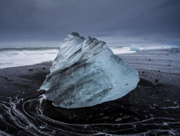 An old iceberg on the beaches of Deception Island