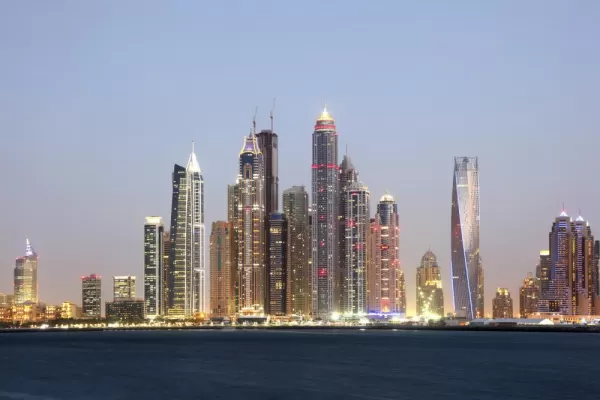 The skyline of Dubai