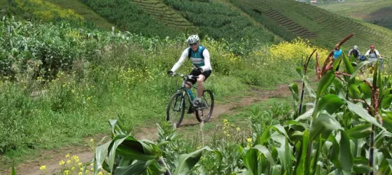 Biking the lush, green countryside of Guatemala