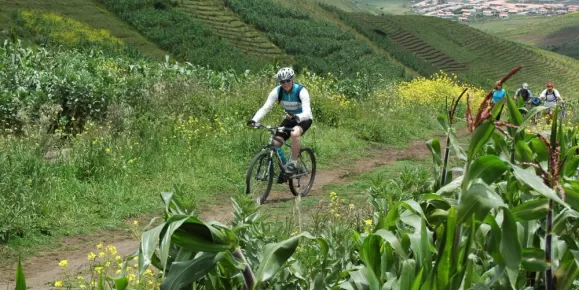 Biking the lush, green countryside of Guatemala